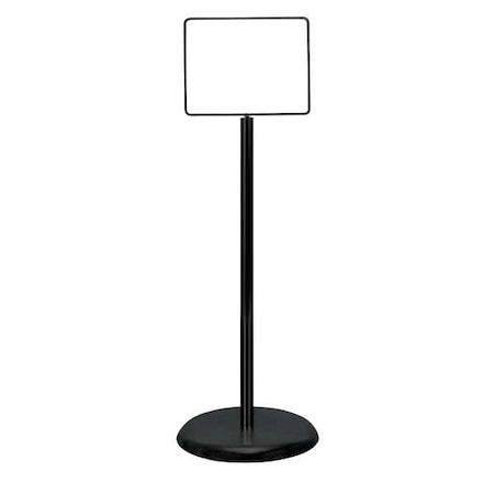 Zoro Select Sign Holder, Pedestal, 14x11, Metal, Black UVPSH17