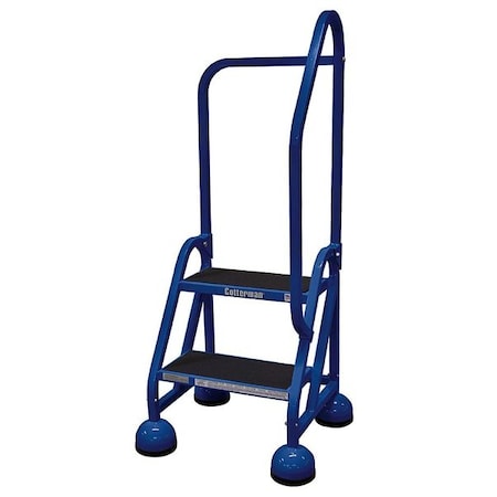 Cotterman 48 in H Steel Rolling Ladder, 2 Steps, 450 lb Load Capacity ST-223 A2 C21 P5