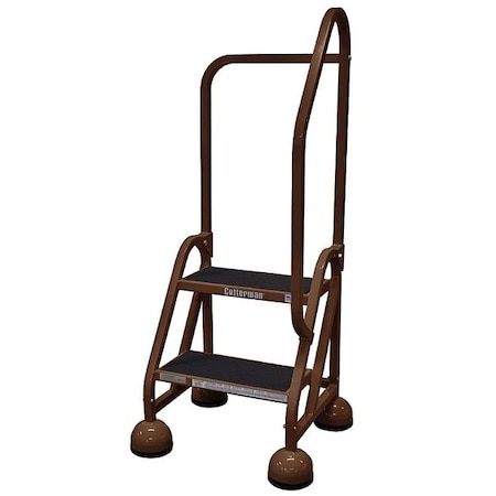 Cotterman 48 in H Steel Rolling Ladder, 2 Steps, 450 lb Load Capacity ST-223 A2 C4 P5