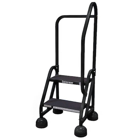 Cotterman 48 in H Steel Rolling Ladder, 2 Steps, 450 lb Load Capacity ST-223 A2 C7 P5