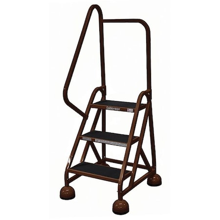 Cotterman 57 in H Steel Rolling Ladder, 3 Steps, 450 lb Load Capacity ST-322 A2 C4 P5