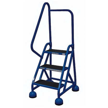 Cotterman 57 in H Steel Rolling Ladder, 3 Steps, 450 lb Load Capacity ST-322 A2 C21 P5