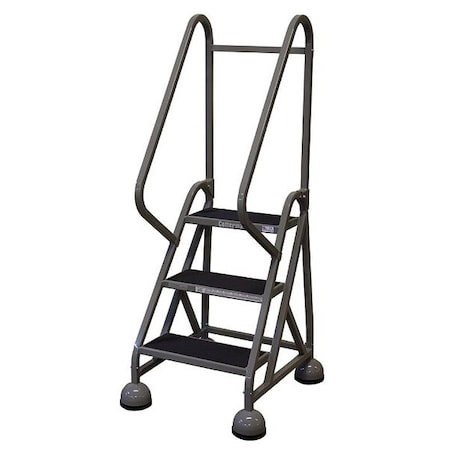 Cotterman 57 in H Steel Rolling Ladder, 3 Steps, 450 lb Load Capacity ST-321 A2 C1 P5