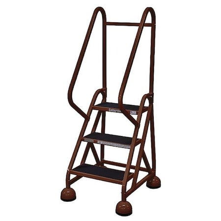Cotterman 57 in H Steel Rolling Ladder, 3 Steps, 450 lb Load Capacity ST-321 A2 C4 P5