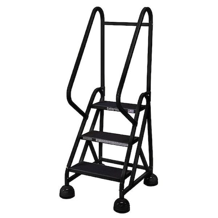 Cotterman 57 in H Steel Rolling Ladder, 3 Steps, 450 lb Load Capacity ST-321 A2 C7 P5