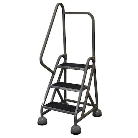 Cotterman 57 in H Steel Rolling Ladder, 3 Steps, 450 lb Load Capacity ST-322 A2 C1 P5