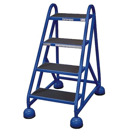 Cotterman 40 in H Steel Rolling Ladder, 4 Steps, 450 lb Load Capacity ST-420 A2 C21 P5