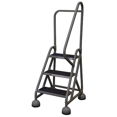 Cotterman 57 in H Steel Rolling Ladder, 3 Steps, 450 lb Load Capacity ST-323 A2 C1 P5