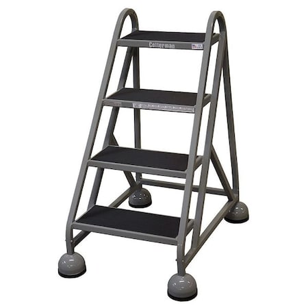 Cotterman 40 in H Steel Rolling Ladder, 4 Steps, 450 lb Load Capacity ST-420 A2 C1 P5
