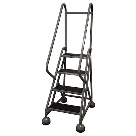 Cotterman 66 in H Steel Rolling Ladder, 4 Steps, 450 lb Load Capacity ST-421 A2 C1 P5