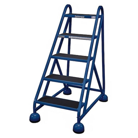 Cotterman 49 in H Steel Rolling Ladder, 5 Steps, 450 lb Load Capacity ST-520 A2 C21 P5