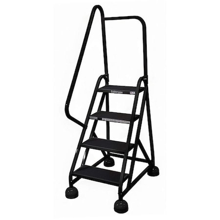 Cotterman 66 in H Steel Rolling Ladder, 4 Steps, 450 lb Load Capacity ST-422 A2 C7 P5
