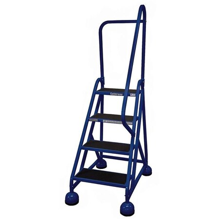 Cotterman 66 in H Steel Rolling Ladder, 4 Steps, 450 lb Load Capacity ST-423 A2 C21 P5