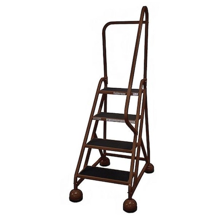 Cotterman 66 in H Steel Rolling Ladder, 4 Steps, 450 lb Load Capacity ST-423 A2 C4 P5