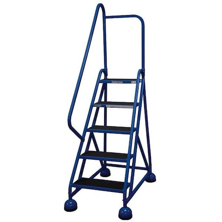 Cotterman 75 in H Steel Rolling Ladder, 5 Steps, 450 lb Load Capacity ST-522 A2 C21 P5