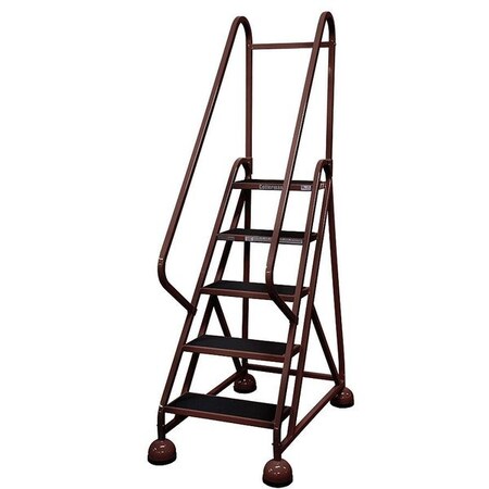 Cotterman 75 in H Steel Rolling Ladder, 5 Steps, 450 lb Load Capacity ST-521 A2 C4 P5