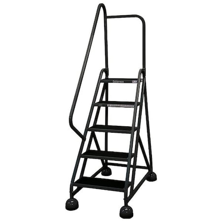 Cotterman 75 in H Steel Rolling Ladder, 5 Steps, 450 lb Load Capacity ST-522 A2 C1 P5