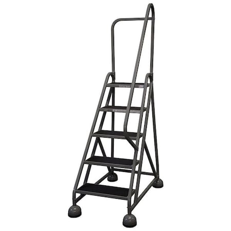 Cotterman 75 in H Steel Rolling Ladder, 5 Steps, 450 lb Load Capacity ST-523 A2 C1 P5