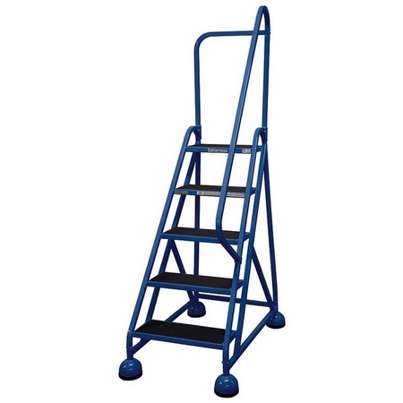 Cotterman 75 in H Steel Rolling Ladder, 5 Steps, 450 lb Load Capacity ST-523 A2 C21 P5