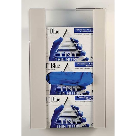 Zing Universal Mount Glove Dispenser, PETG, Holds (3) Boxes , White 7225