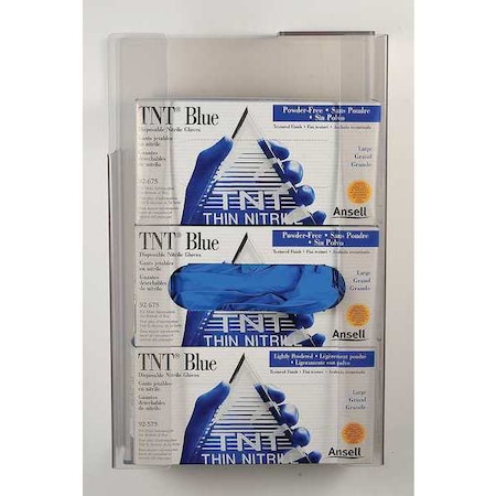 Zing Universal Glove Dispenser, PETG, Holds (3) Boxes , Clear 7222