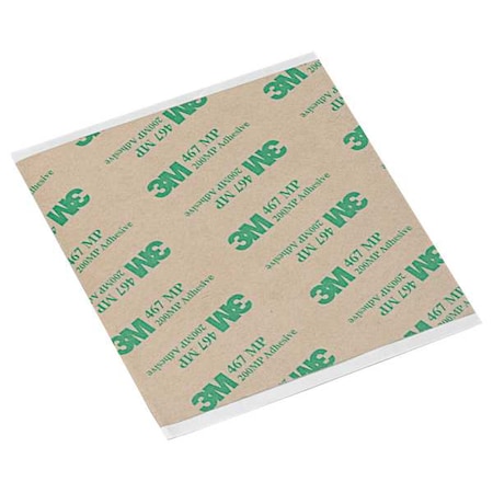 3M Transfer Tape, Clear, 12 in LxW, Square, PK12 3M 467MP