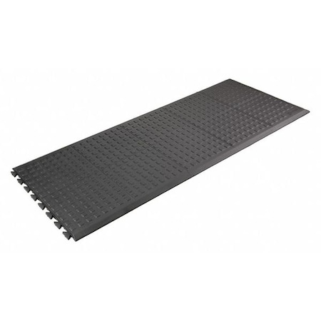Wearwell Interlocking Antifatigue Mat Tile, Polyurethane, 2 ft W x 5 ft L, 5/8 in Thick 502