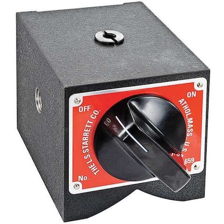 Starrett Magnetic Indicator Holder, 150 Lb, 3/8-24 659P