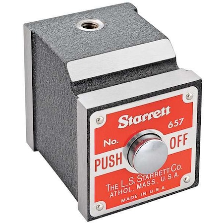 Starrett Magnetic Indicator Holder, 100 Lb, 1/4-20 657P