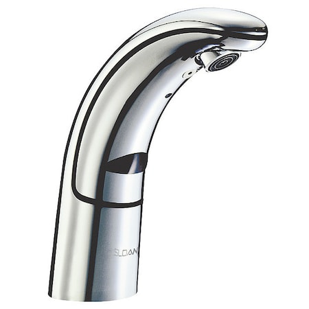 SLOAN Sensor Single Hole Mount, 1 Hole Mid Arc Bathroom Faucet, Polished chrome EAF100-P-ISM