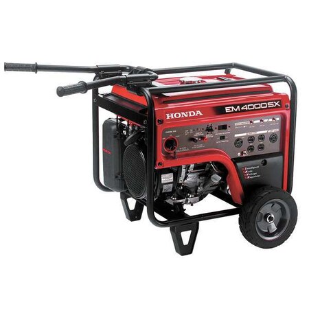 Honda Portable Generator, Gasoline, 3500 Rated, 5000 Surge, Electric/Recoil Start, 29.2/14.6 A EM4000SXAT
