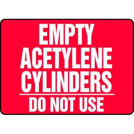 Accuform Cylinder Sign, 10 in H, 14 in W, Vinyl, Rectangle, English, MWLD518VS MWLD518VS