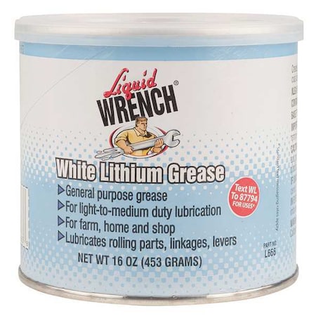 Liquid Wrench 16 oz. Multipurpose Grease Can White L666
