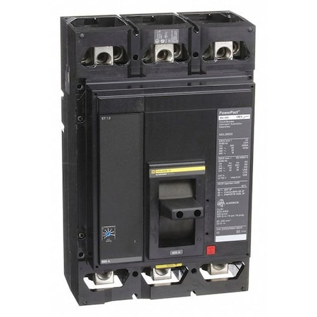 SQUARE D Molded Case Circuit Breaker, 600A, 600V AC, 3 Pole, Lug In Panelboard Mounting Style, MG Series MGL36600