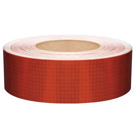 Oralite Reflective Tape, W 2 In, Red 18644