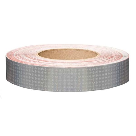 Oralite Reflective Tape, W 1 In, White 18651