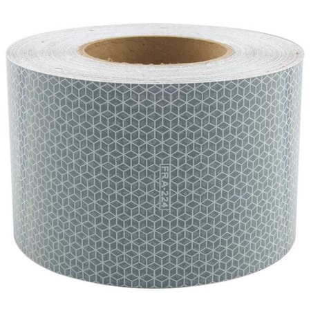 Oralite Reflective Tape, W 4 In, White 18607