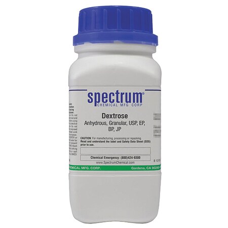 Spectrum Chemical Dextrose, Anhydrous, Granular, USP, EP, BP, JP DE140-500GM