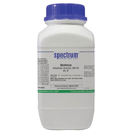 Spectrum Chemical Dextrose, Anhydrous, Granular, USP, EP, BP, JP DE140-2.5KG