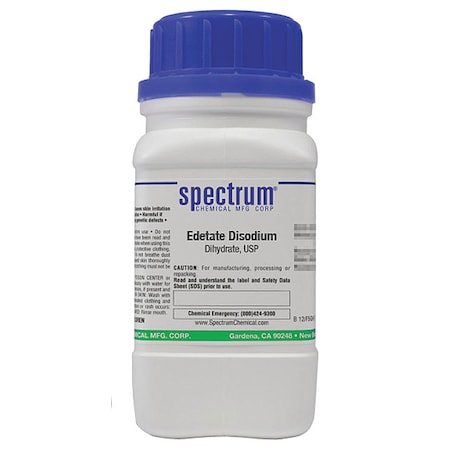 Spectrum Chemical Edetate Disodium, Dihydrate, USP-125g ED150-125GM