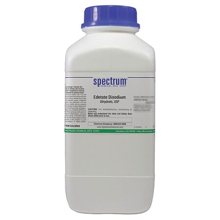 Spectrum Chemical Edetate Disodium, Dihydrate, USP-2.5kg ED150-2.5KG