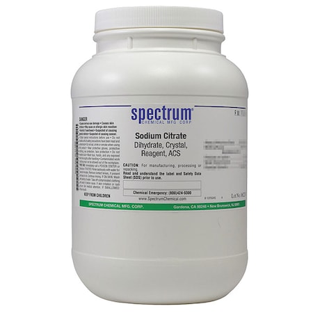 Spectrum Chemical Sdm Citrate, Dihdrt, Crstl, Rgnt, ACS, 2.5kg S1250-2.5KG