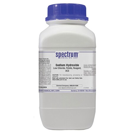 Spectrum Chemical Sdm Hdrxd, Lw Chlrd, Plts, Rgnt, ACS, 2.5kg S1295-2.5KG