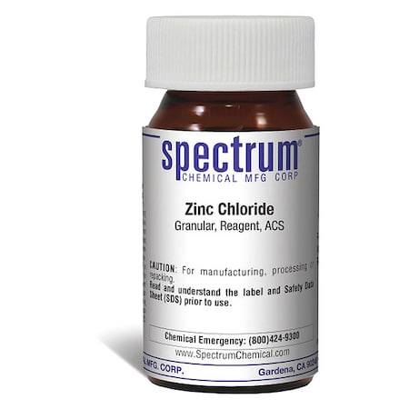 Spectrum Chemical Zinc Chlrd, Grnlr, Rgnt, ACS, 25g Z1055-25GM