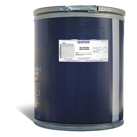 Spectrum Chemical Zinc Chlrd, Grnlr, Technical, 50kg Z1060-50KGBL