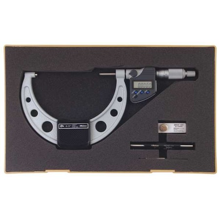 Mitutoyo Digital Micrometer, Outside, 4 to 5", SPC 293-350-30