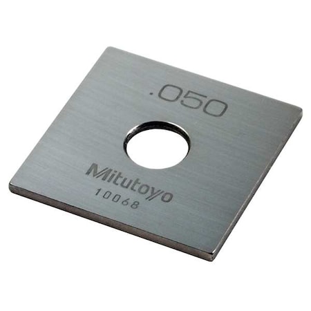 Mitutoyo Gage Block, Square, Steel, 0.050 In, ASME 0 614105-531