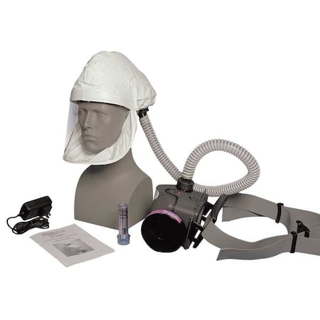 Ilc Dover PAPR System, Sentinel XL, Hood, Belt-Mount, Integrated Elastic Strap, Universal S-3000-01-B