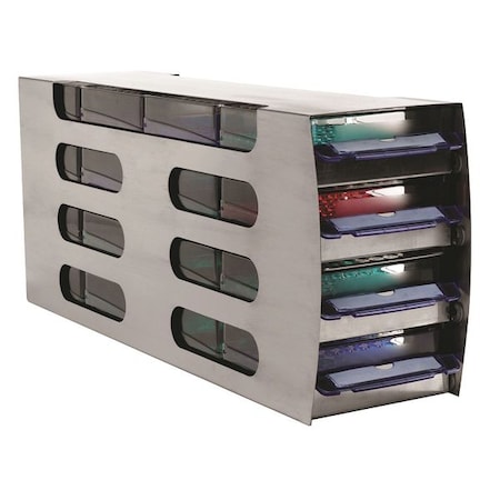 Heathrow Scientific Freezer Rack, Cryo-Boxes, 9-1/2 In H, 3.0mL HS2864