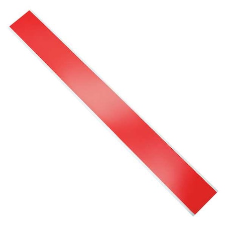 Zoro Select Barricade Tape, No Legend, Red, 3 in Wide x 1,000 ft Length, LDPE, 4 mil 4 MIL  PLAIN RED